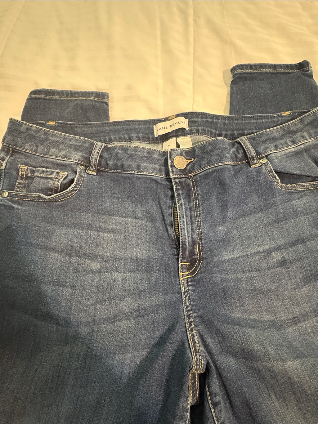 Lane Bryant Jeans Mid-Rise Skinny W/ Flex Magic Waistband 20w Plus Size